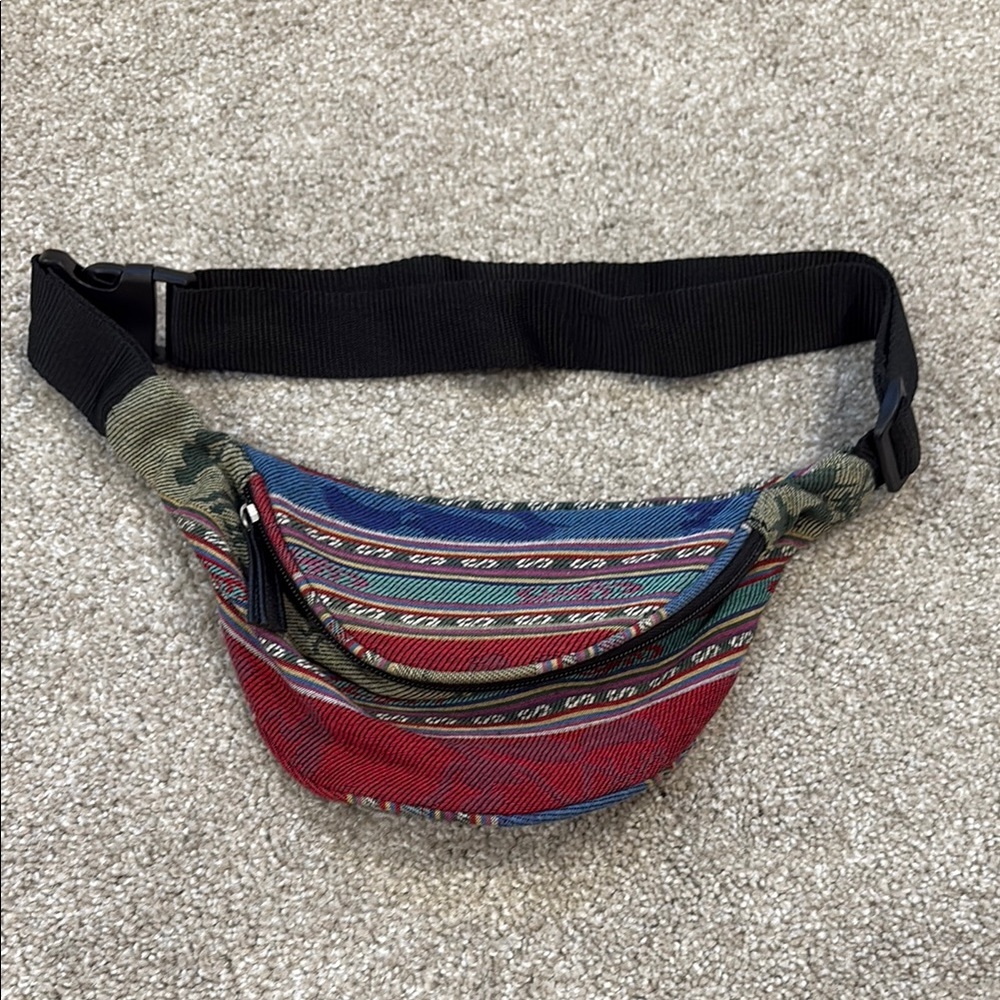 Colorful Striped Fanny Pack